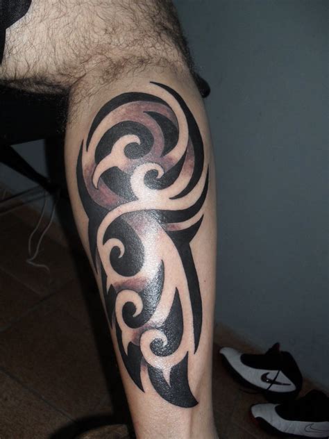 calf tattoos|tribal calf tattoos for men.